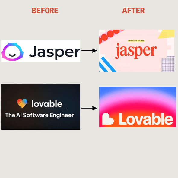 Companies like Lovable and Jasper moved away from thedesigns associated with AI-gen